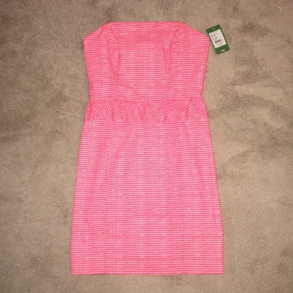 Lilly Pulitzer sz 8 pink gingham